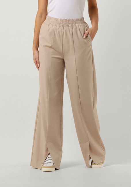 Sand ALIX THE LABEL Hose LADIES WOVEN WIDE LEG PANTS - large