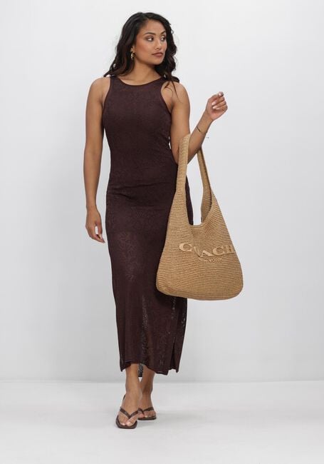 Braune VANESSA BRUNO Maxikleid ETTA - large