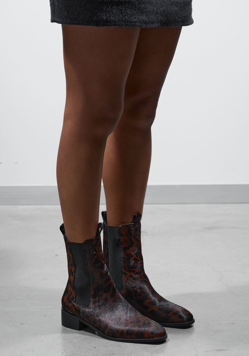 Braune STEFANO LAURAN Chelsea Boots BOTIN PLANO - medium