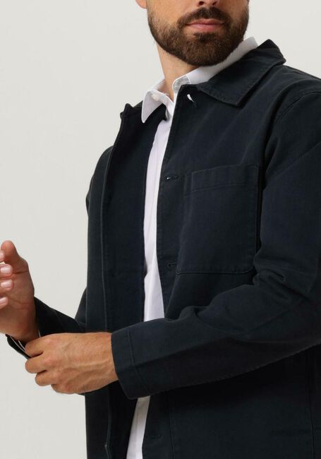 Dunkelblau SELECTED HOMME Overshirt SLHLOOSETONY-TWILL OVERSHIRT W NOOS - large
