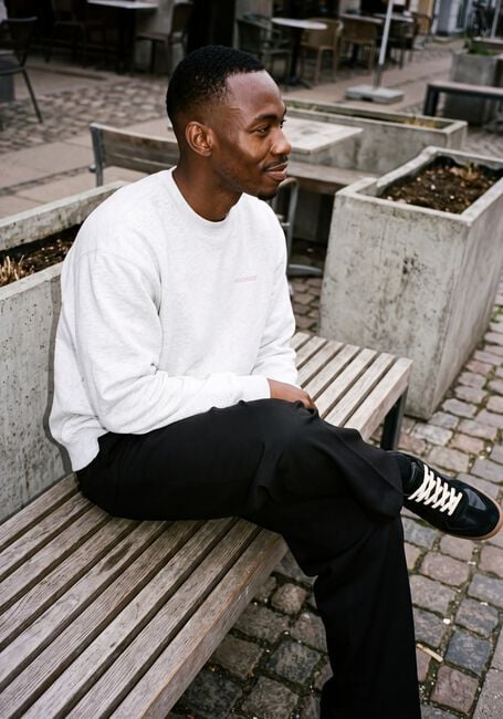 Graue POCKIES Sweatshirt MOVE SLOW CREW - large