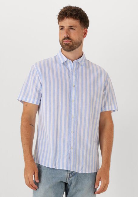 Blaue SELECTED HOMME Casual-Oberhemd SLHREG-SUN SHIRT SS NOOS - large