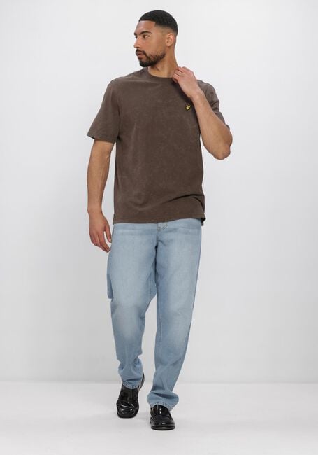 Schwarze LYLE & SCOTT T-shirt HEAVY LAUNDERED T-SHIRT - large