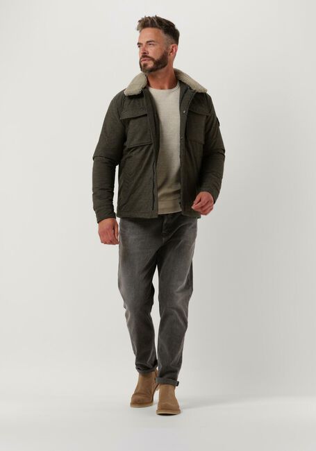 Grüne DSTREZZED Jack CARPENTER WOOL LT. MELANGE - large