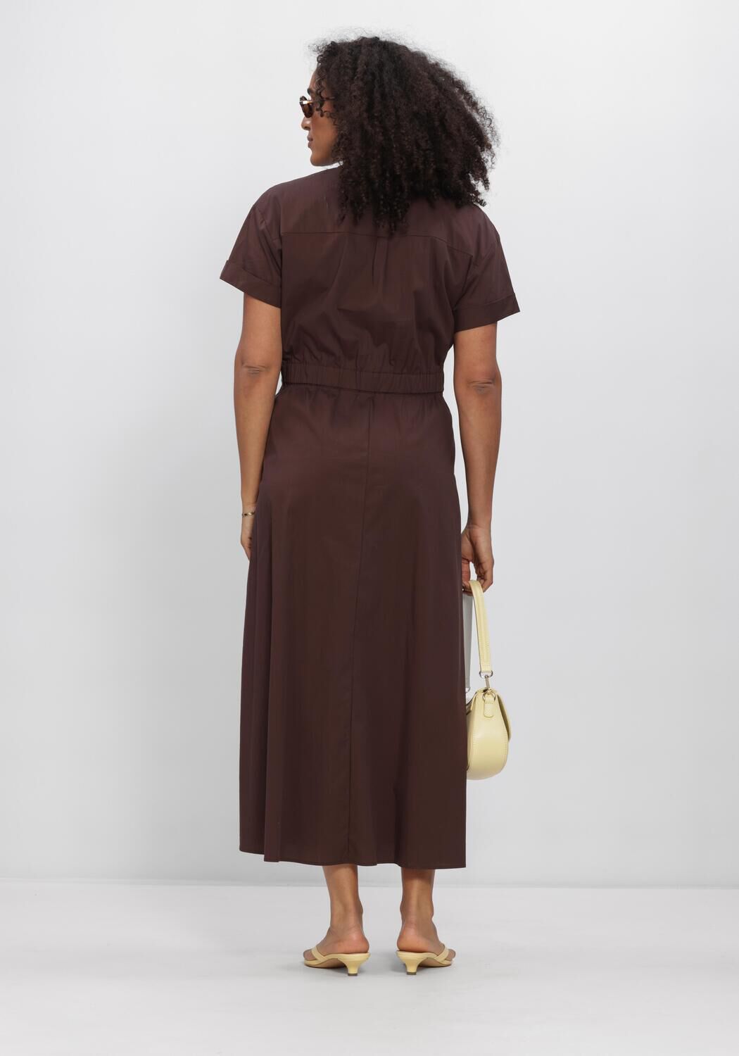 Braune CO'COUTURE Midikleid ELARACC WRAP SS DRESS - large
