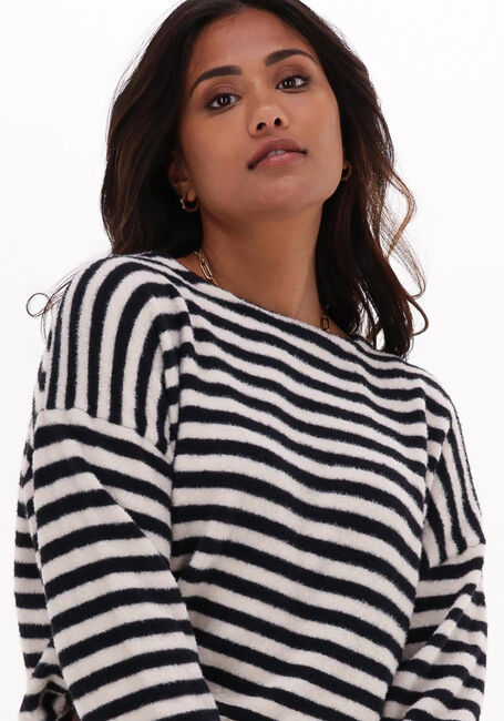 Schwarze CATWALK JUNKIE Pullover KN SOFT STRIPE - large
