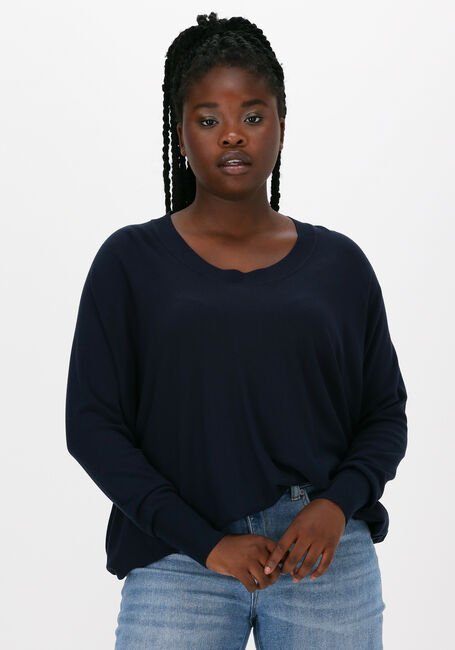 Blaue SUMMUM Top OVERSIZED SWEATER BASIC KNIT - large