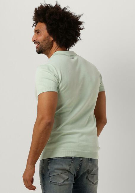 Minze PUREWHITE Polo-Shirt KNITTED POLO WITH TRIANGLE PRINT AT CHEST - large