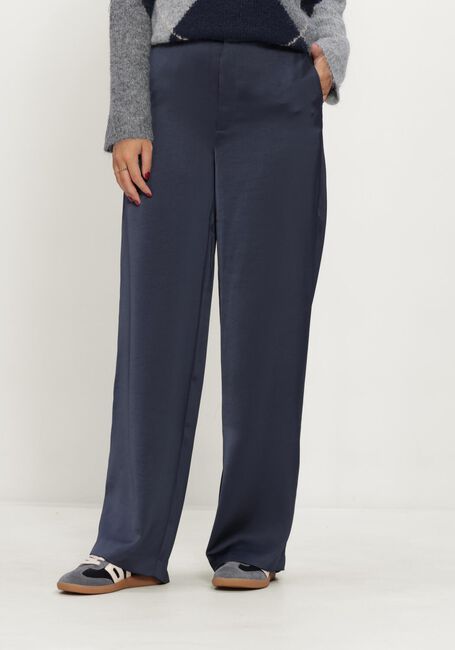 Dunkelblau NEO NOIR Weite Hose EMMETT HEAVY SATEEN PANTS - large