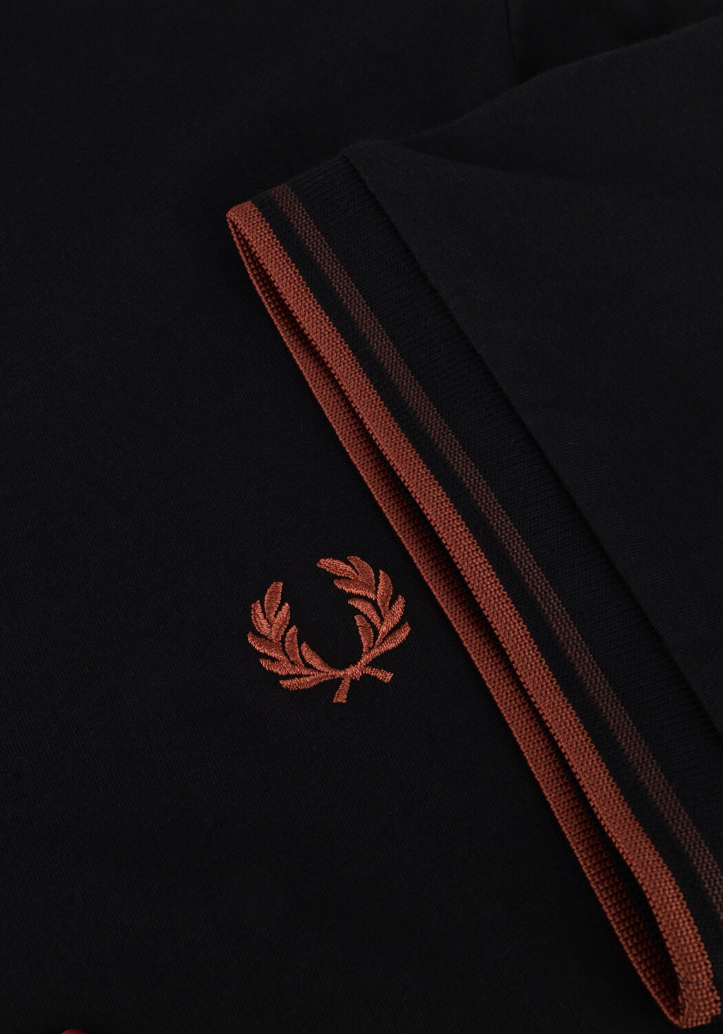 Schwarze FRED PERRY T-shirt TWIN TIPPED T-SHIRT - large