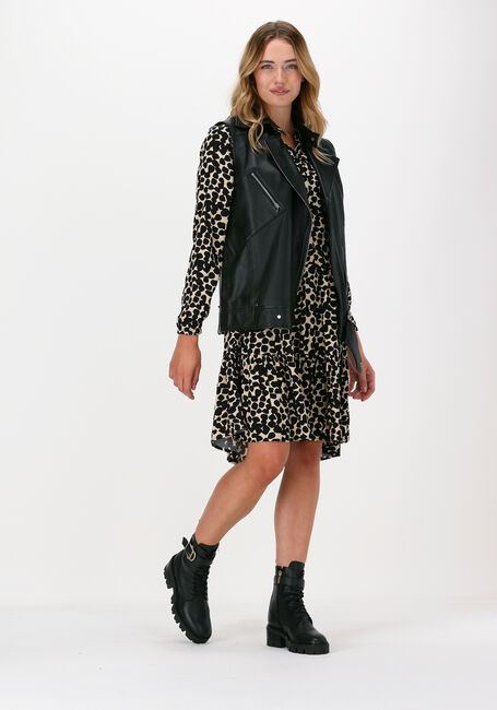 Schwarze MSCH COPENHAGEN Minikleid BAHIRA JALINA SHORT DRESS AOP - large