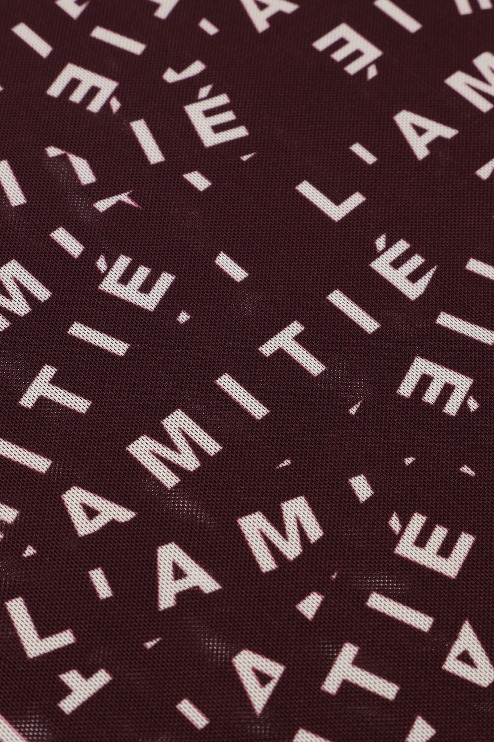 Bordeaux HAUTE L'AMITI&Eacute; Top L'AMITIE MESH LS O-NECK - large