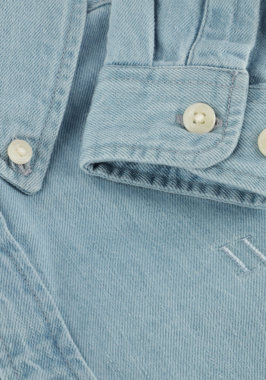 Hellblau LES DEUX Casual-Oberhemd KONRAD DENIM SHIRT - large