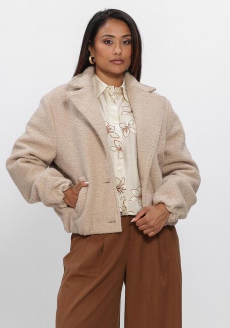 Beige NUKUS Teddy-Jacke MADELIN JACKET BOUCLE - large