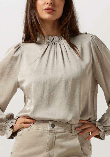 Grüne SUMMUM Blusen TOP PUFFY SLEEVES SILKY TOUCH - large