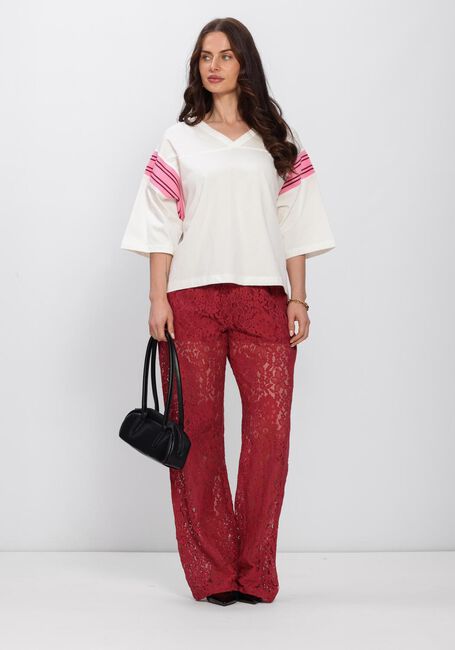 Rote CATWALK JUNKIE Hosen PULL ON LACE TROUSERS - large