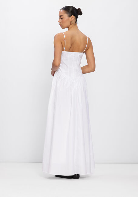 Wei&szlig;e OMODA ATELIER Maxikleid X MODEROSA - AURORA - large