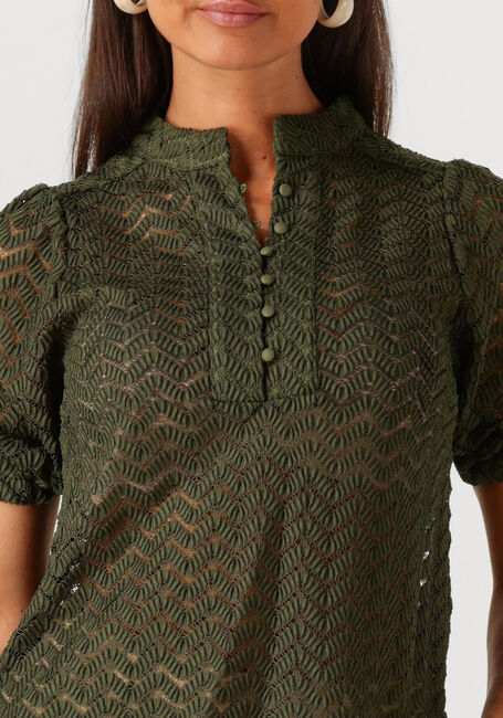 Dunkelgrün MINUS Blusen JEVA HALF SLEEVE BLOUSE - large