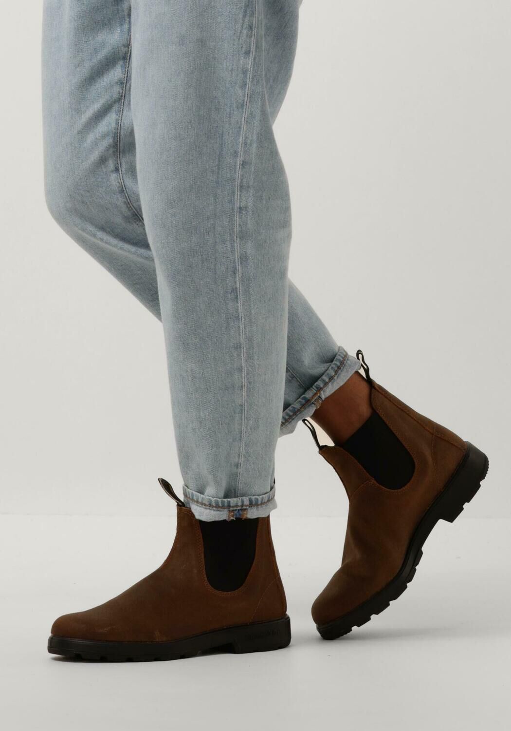 Braune BLUNDSTONE Chelsea Boots ORIGINALS HEREN - large