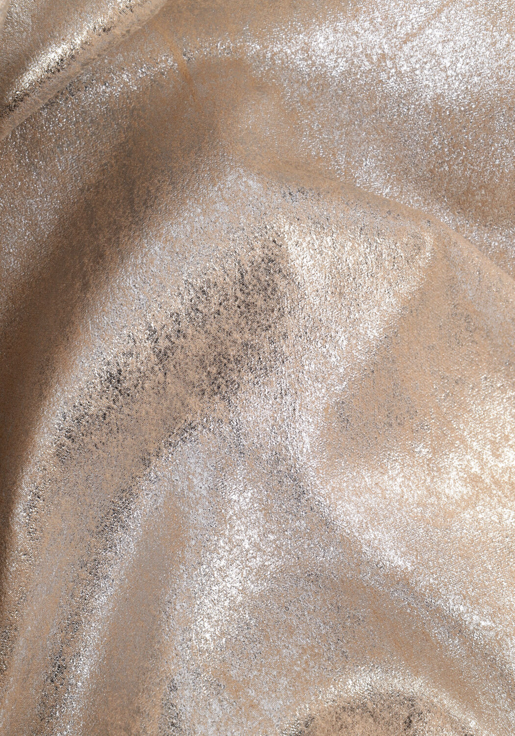 Silberne ALIX THE LABEL Hose LADIES WOVEN FAUX SUEDE STRAIGHT LEG PANTS - large