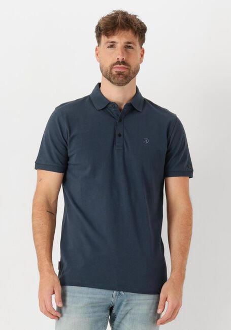 Blaue CAST IRON Polo-Shirt SHORT SLEEVE POLO FINE PIQUE ESSENTIAL - large