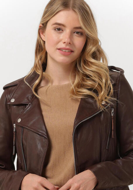 Bordeaux GOOSECRAFT Lederjack MILENA JACKET - large
