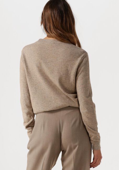 Beige VANILIA Pullover PEEKHOLE WRAP SWEATER - large
