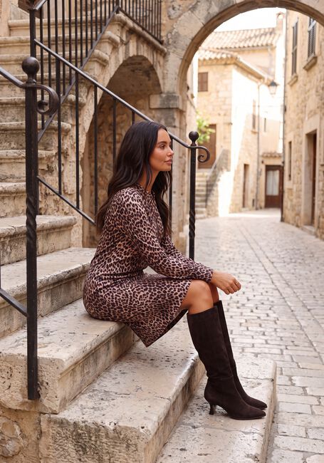 Mehrfarbige/Bunte STUDIO ANNELOES Kleider Simplicity leopard dress - large