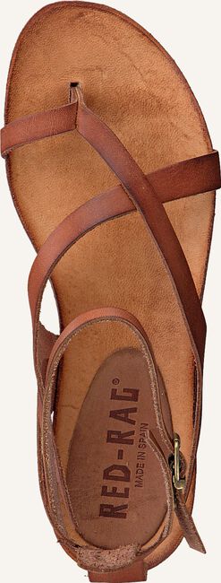 Cognacfarbene RED-RAG Flache Sandalen 79128 Cognacfarbene RED-RAG Flache Sandalen 79128 - large