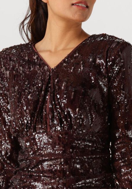 Braune COPENHAGEN MUSE Minikleid CMSEQUINCE-DRESS - large