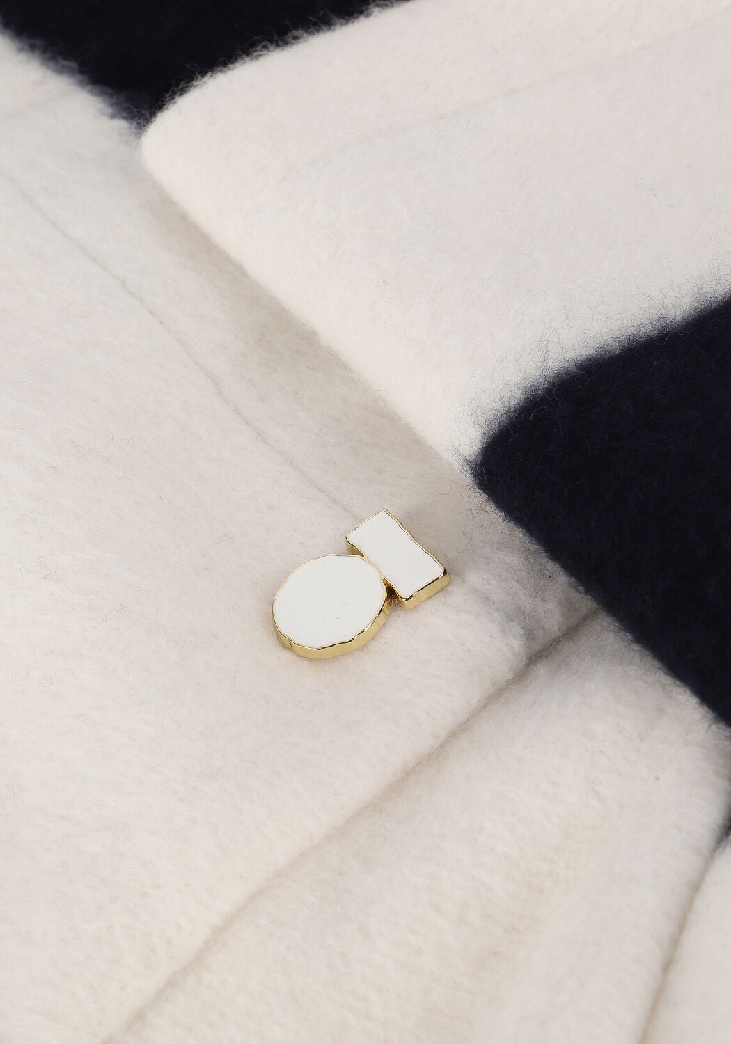 Ecru 10DAYS Jack SOFT JACKET STRIPE - large