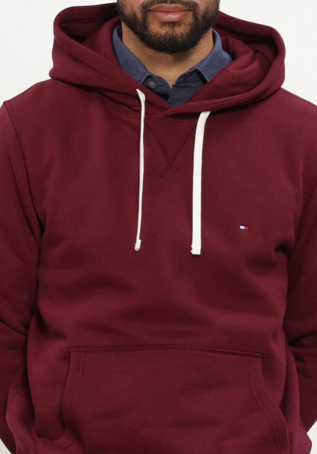 Bordeaux TOMMY HILFIGER Sweatshirt ESS SEASONAL FLEECE HOODY - large