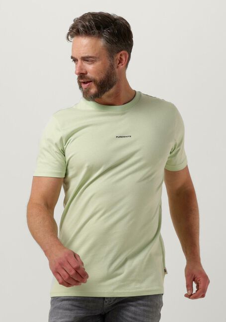 Minze PUREWHITE T-shirt TSHIRT WITH SMALL LOGO ON CHEST AND BIG BACK PRINT - large