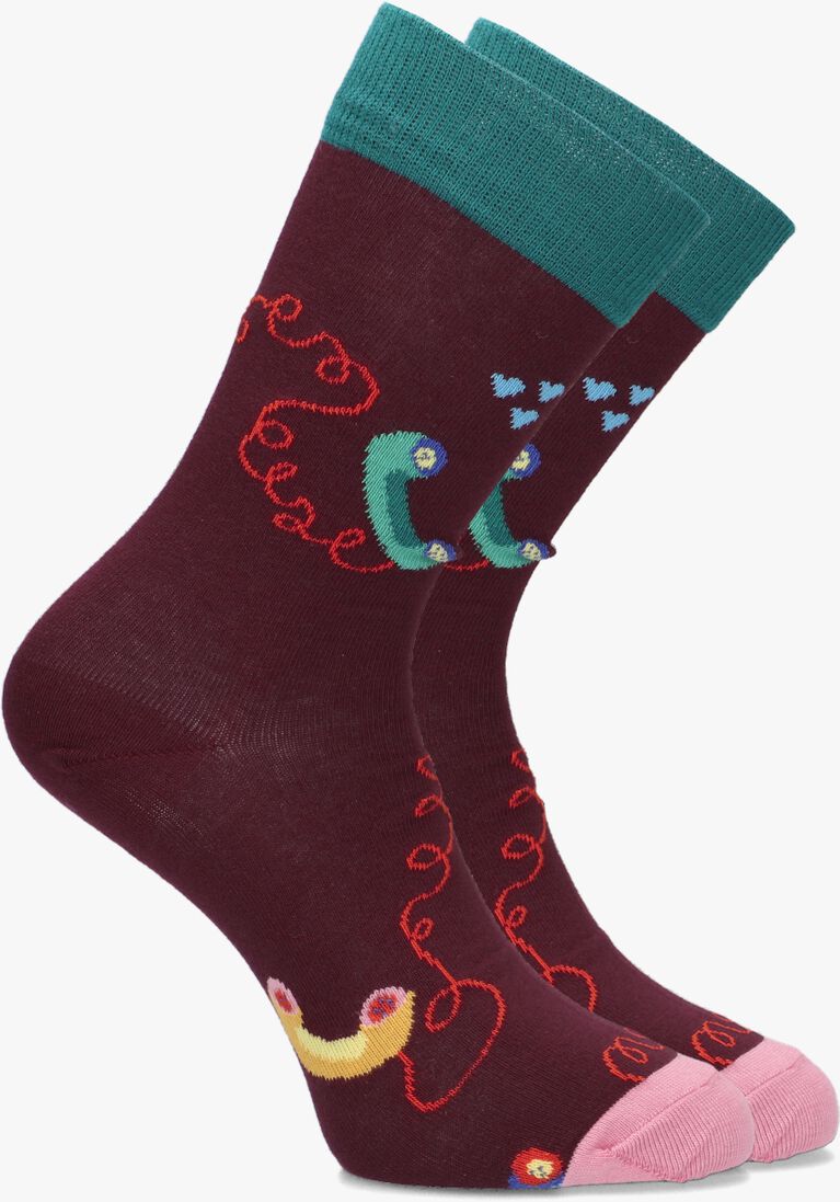 rote happy socks socken stay in touch
