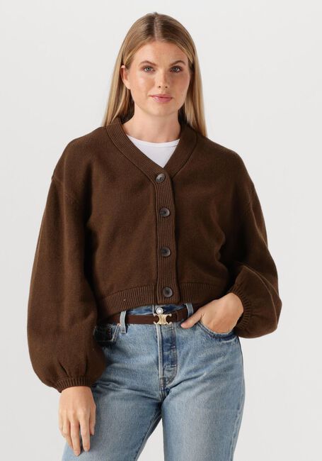 Braune MSCH COPENHAGEN Strickjacke MSCHZAFINA CARDIGAN - large