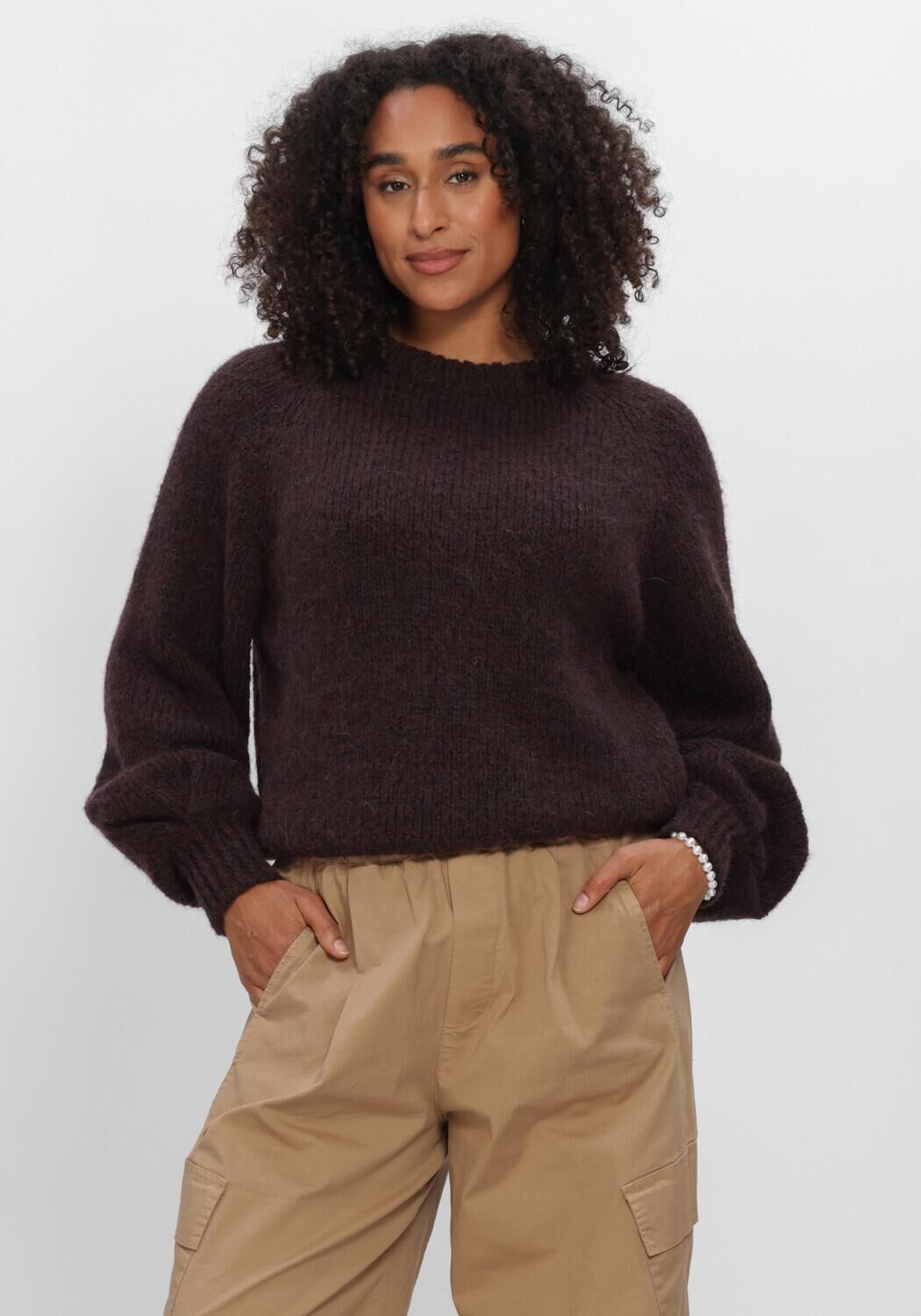 Braune BY-BAR Pullover LUCIA PULLOVER - large