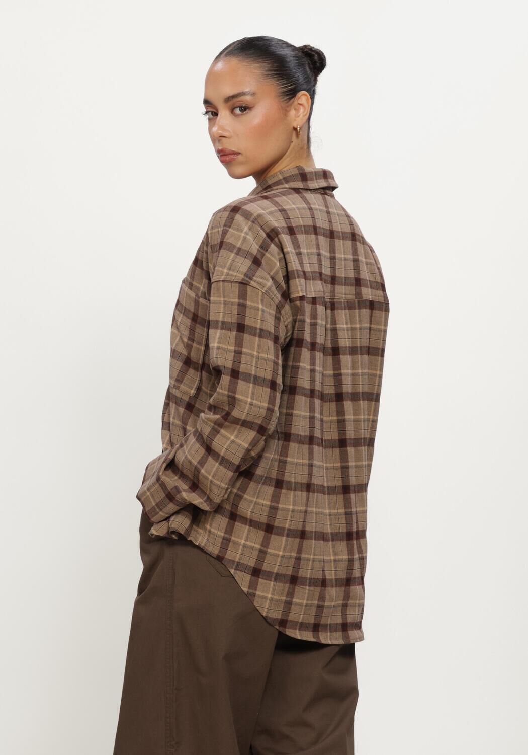 Braune ROUGE EDIT Blusen ROUFIONA HW W/F F/L TROUSER - large