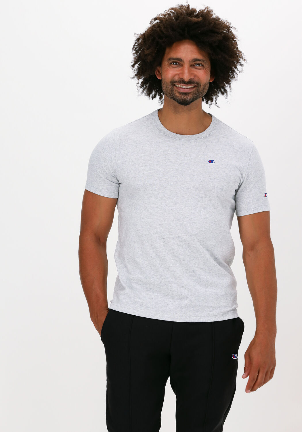 Hellgrau CHAMPION T shirt SMALL C LOGO T SHIRT Omoda