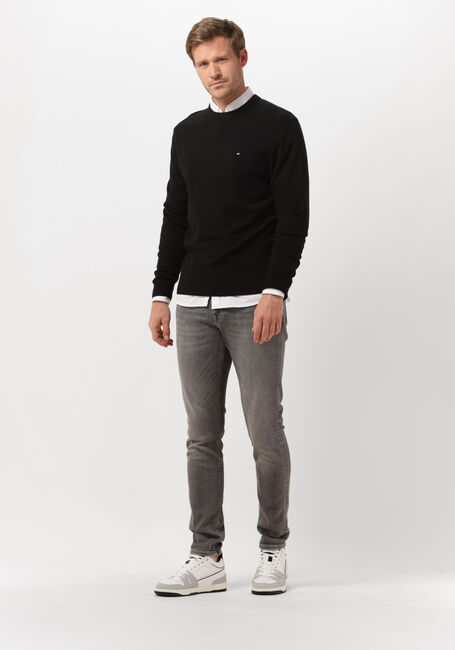 Schwarze TOMMY HILFIGER Pullover PIMA ORG CTN CASHMERE CREW NECK - large