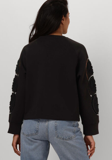 Schwarze OBJECT Pullover OBJDORINA LO L/S SWEAT TOP - large