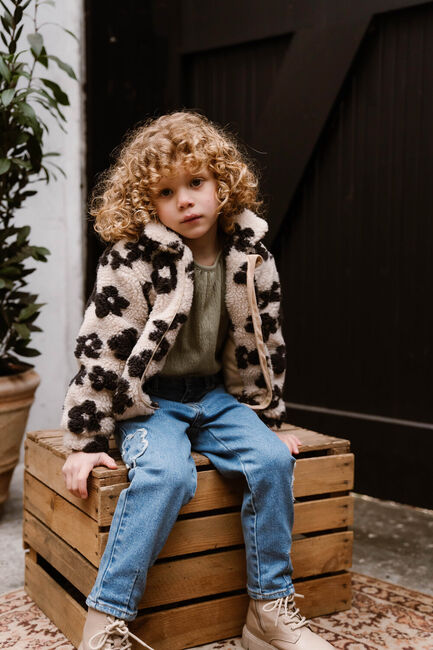 Blaue DAILY7 Mom jeans 2454 MOM FIT PATCH FLOWER - large