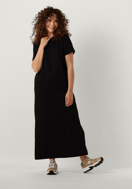 Schwarze SELECTED FEMME Maxikleid SLFESSENTIAL SS ANKLE TEE DRESS - large