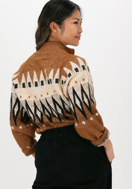 Braune OBJECT Pullover ISA L/S KNIT PULLOVER - large