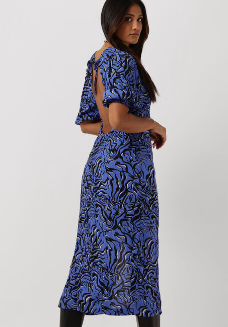 Blaue ENVII Maxikleid ENRUBY SS MIDI DRESS AOP 6696 - large