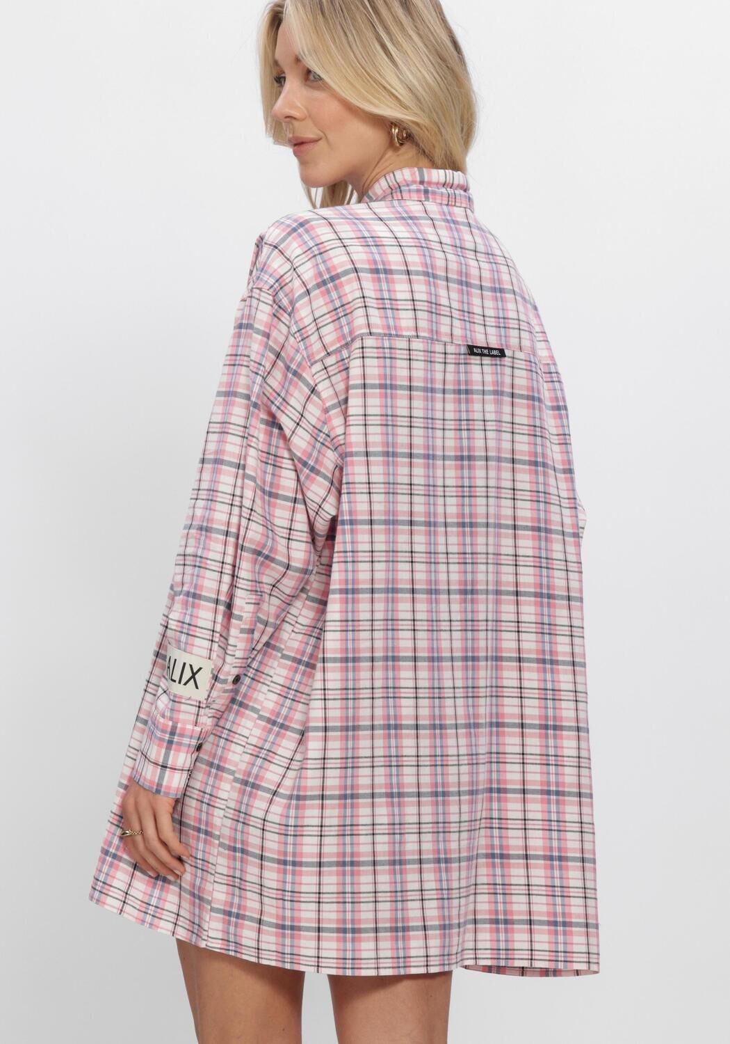 Rosane ALIX THE LABEL Minikleid LADIES WOVEN DAMAGED CHECK DRESS - large