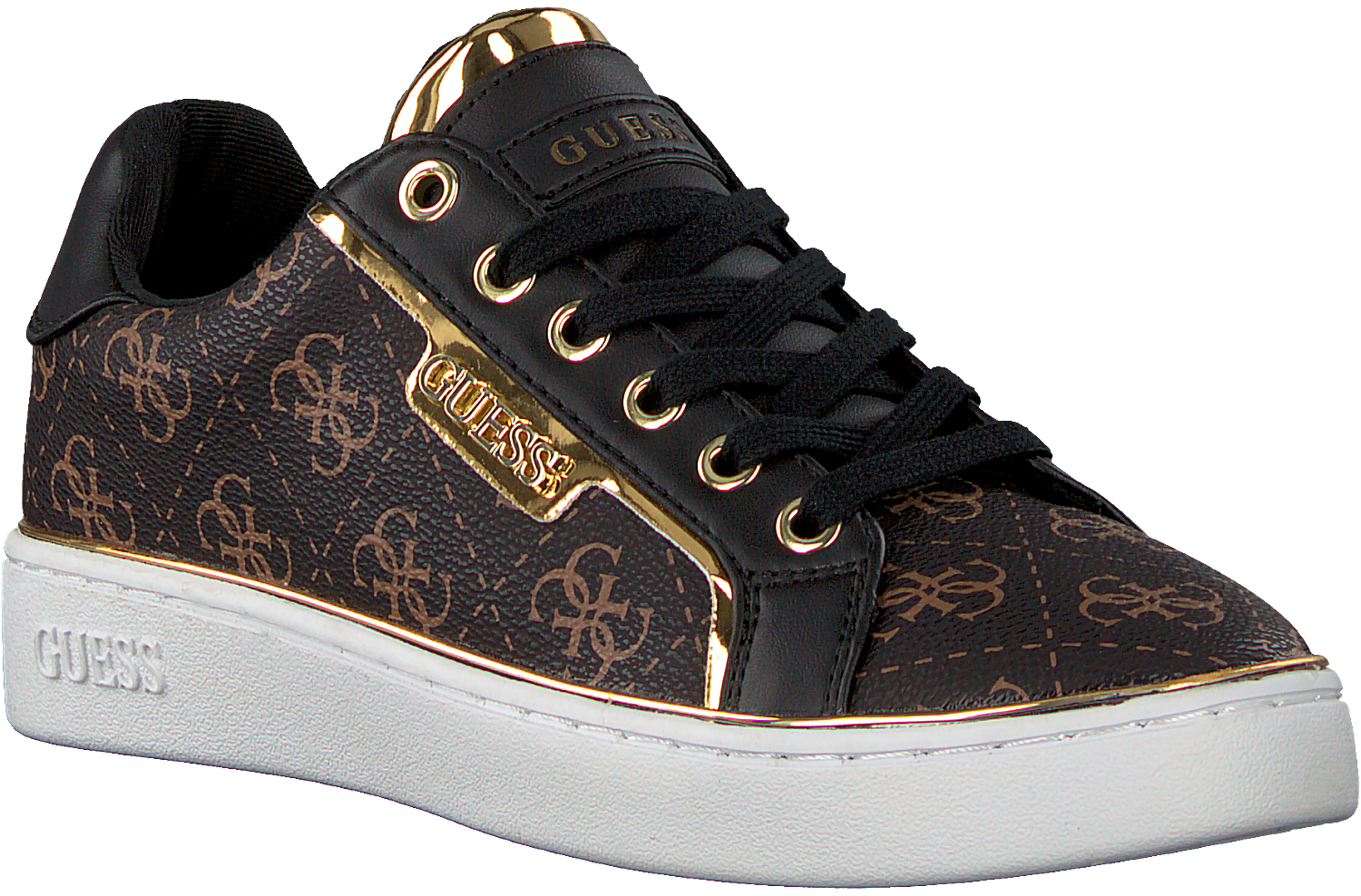 brown guess sneakers