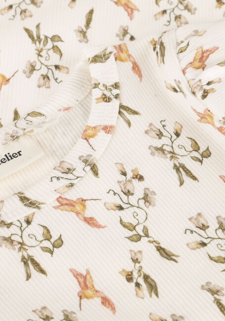Weiße LIL' ATELIER T-shirt NMFLAVO EVO SS SLIM TOP LIL - large