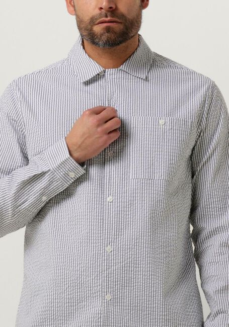 Nicht-gerade weiss ANERKJENDT Casual-Oberhemd AKKURT L/S STRIPE SHIRT - large