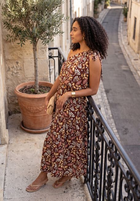Braune VANESSA BRUNO Maxikleid CORA - large