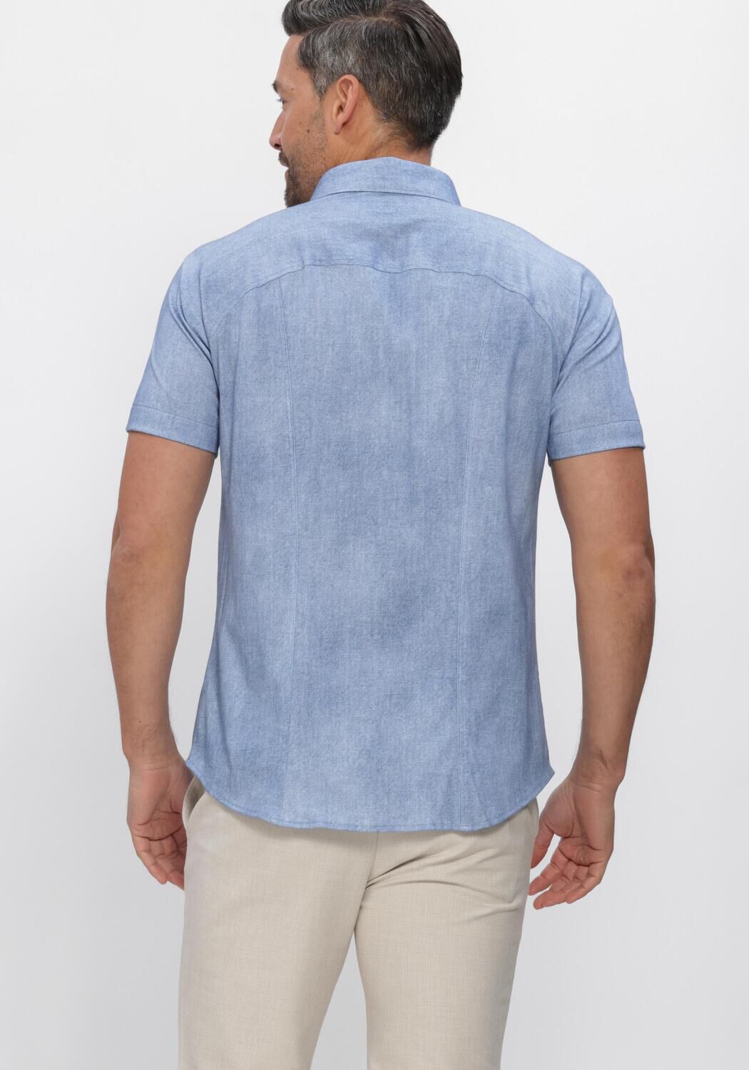 Blaue DESOTO Casual-Oberhemd CASUAL KENT 1/2 - large